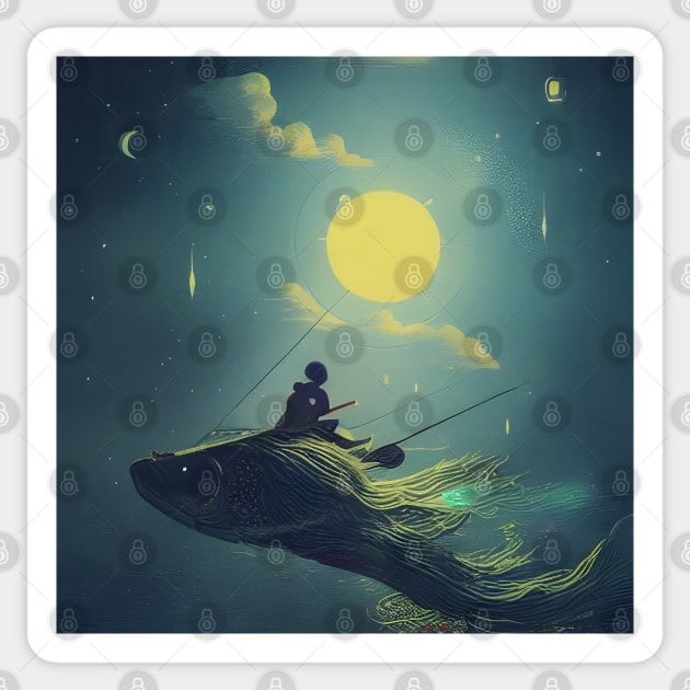 Star Fishing Sticker by LyndiiLoubie